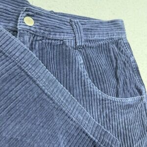 Vintage Answer Racing Corduroy Shorts Mens 38 Blue Wide Wale Skate Moto Cotton